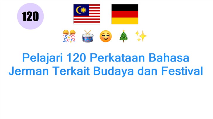 Pelajari 120 Perkataan Bahasa Jerman Terkait Budaya dan Festival